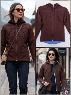 ❤️SNOZU brown lightweight hooded jacket 🤍MEDIUM